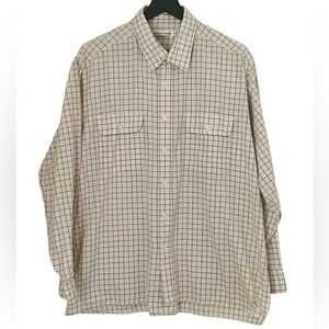 Pierre Cardin Men’s Dress Shirt,Ivory Color Size Extra Large.